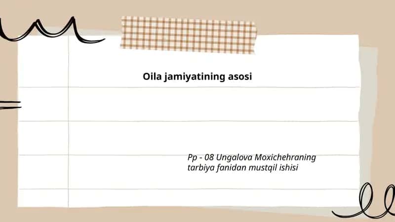 Oila institutining tarixi 1