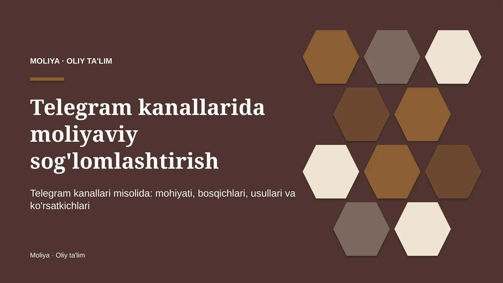 telegram kanallarida moliyaviy sog'lomlashtirish 6982 1
