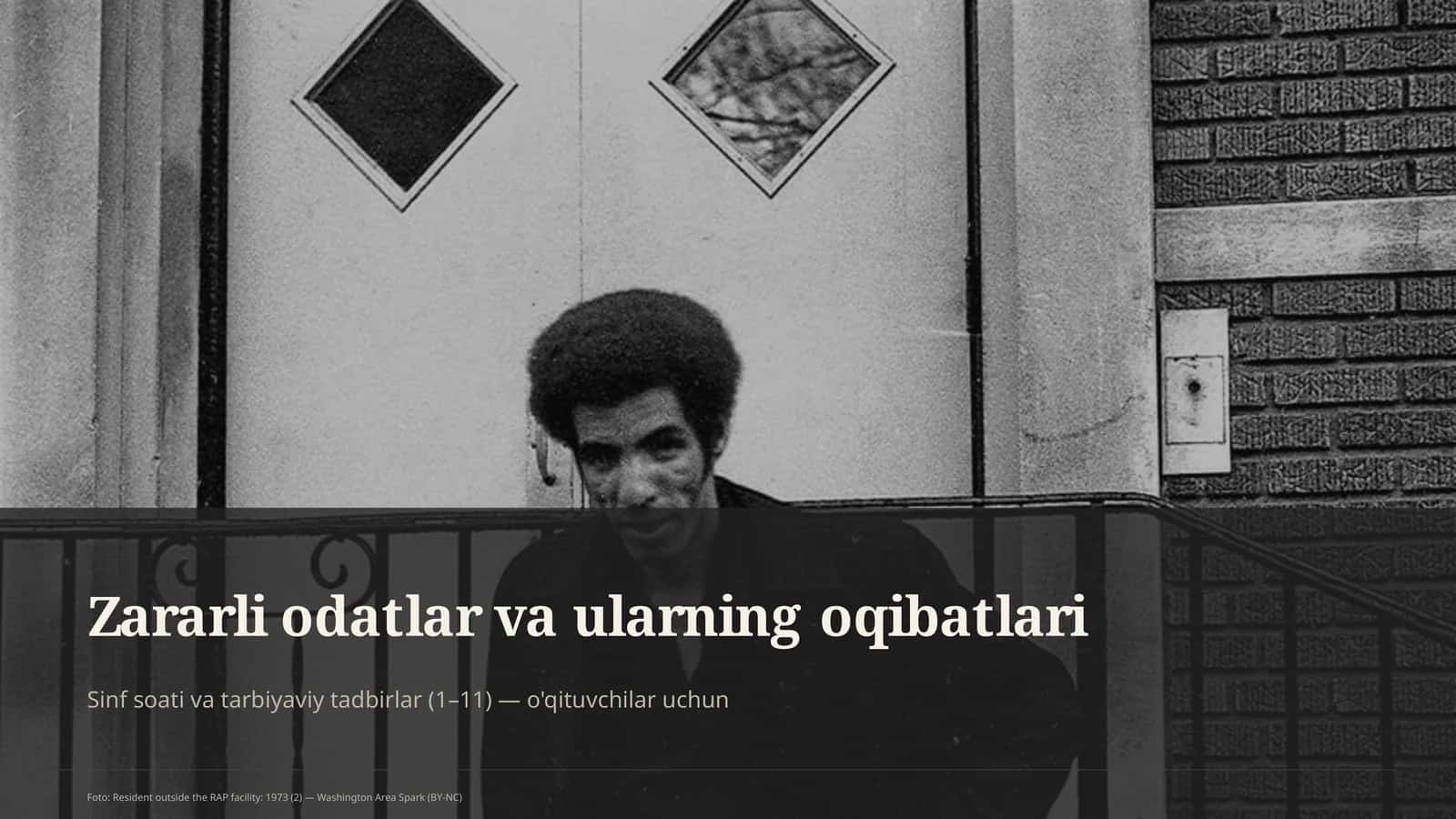 Zararli odatlar va ularning oqibatlari 1