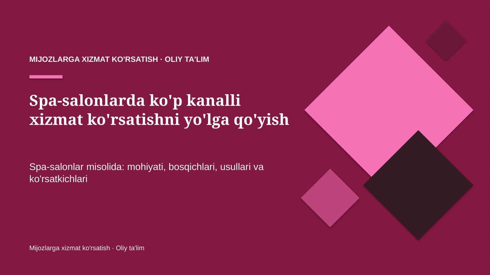 spa salonlarda ko'p kanalli xizmat ko'rsatishni yo'lga qo'yish 3207 1