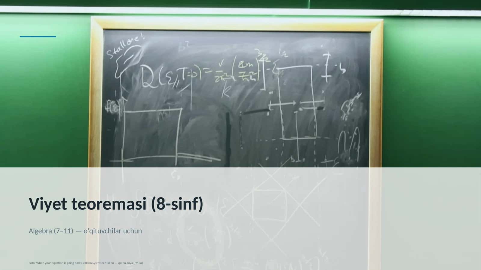 Viyet teoremasi (8-sinf) 1