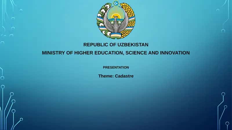 Cadastre Presentation 1