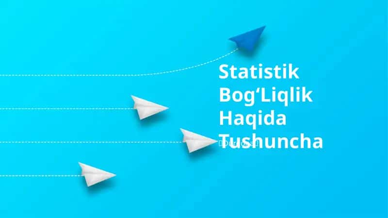 Statistik BogʻLiqlik Haqida Tushuncha 1
