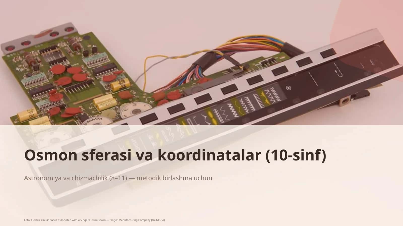 Osmon sferasi va koordinatalar (10-sinf) 1