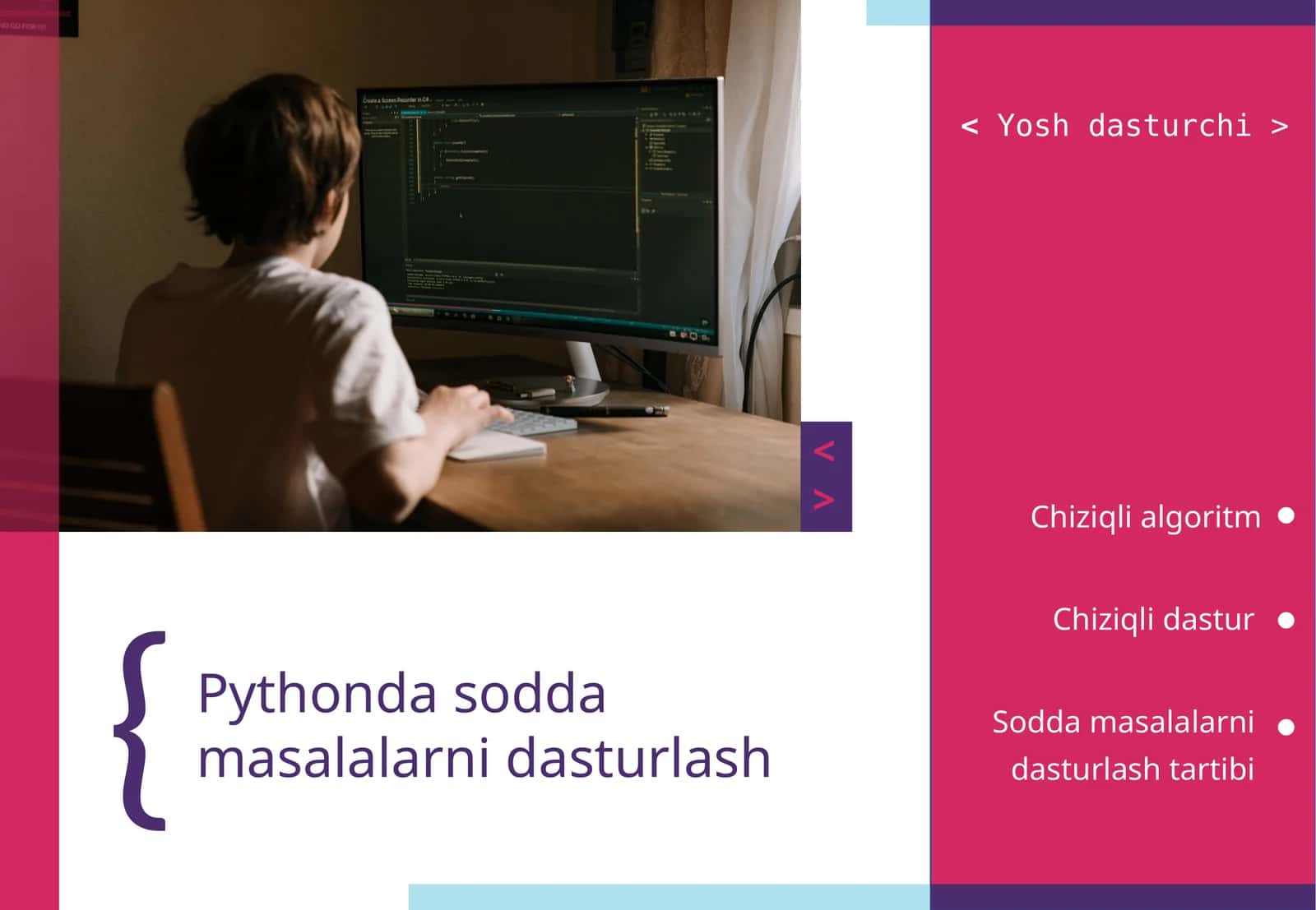 Pythondasoddamasalalarnidasturlash 1
