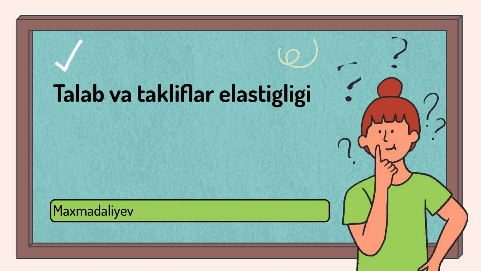 Talab va takliflar elastigligi 1