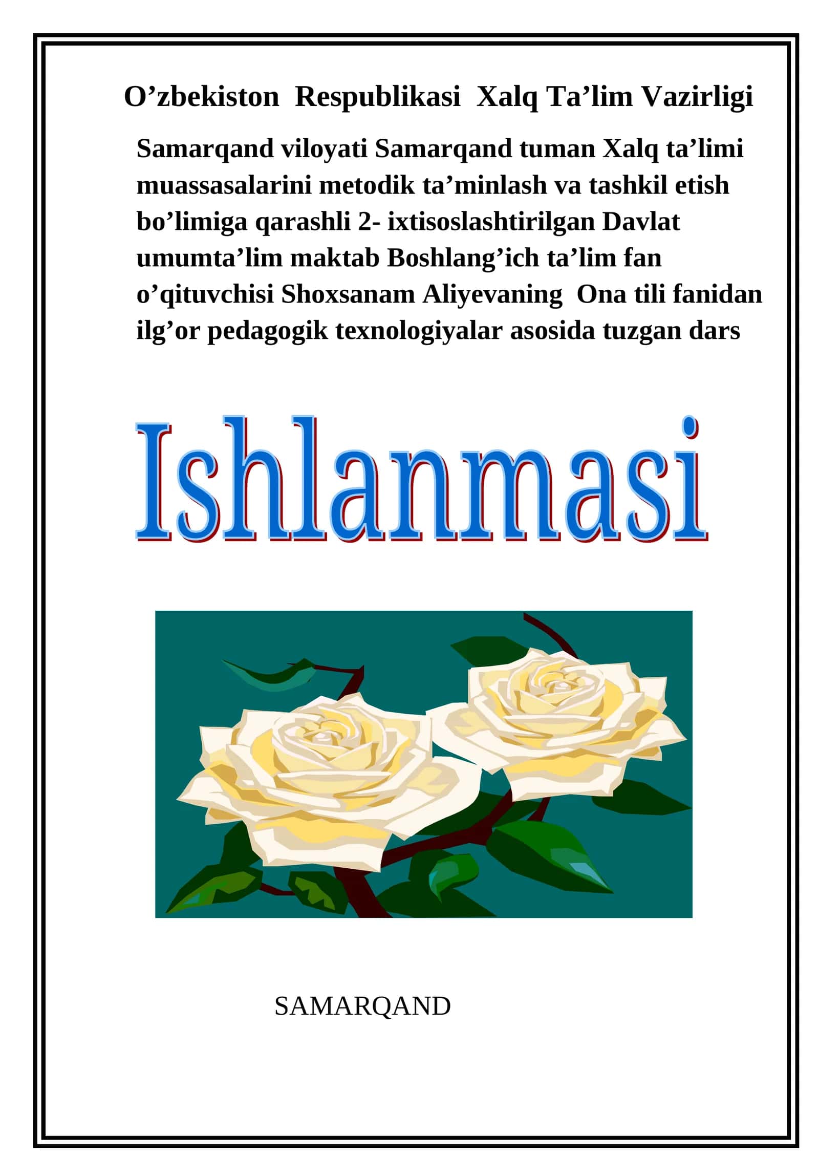Undalmali gaplarda tinish belgilari 1