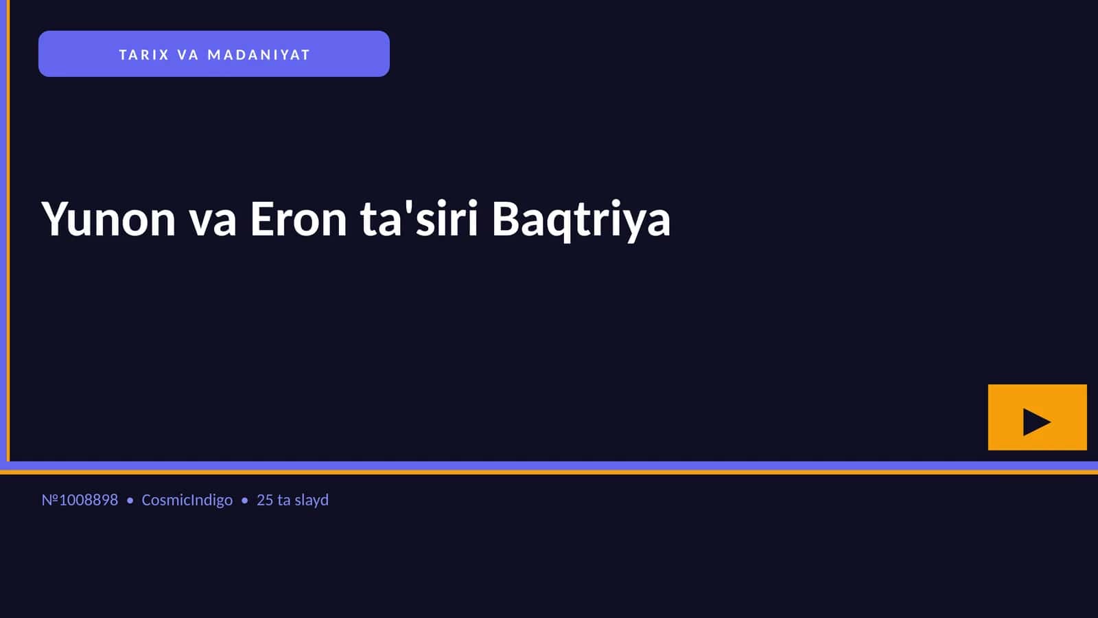 Yunon va Eron ta'siri Baqtriya 1