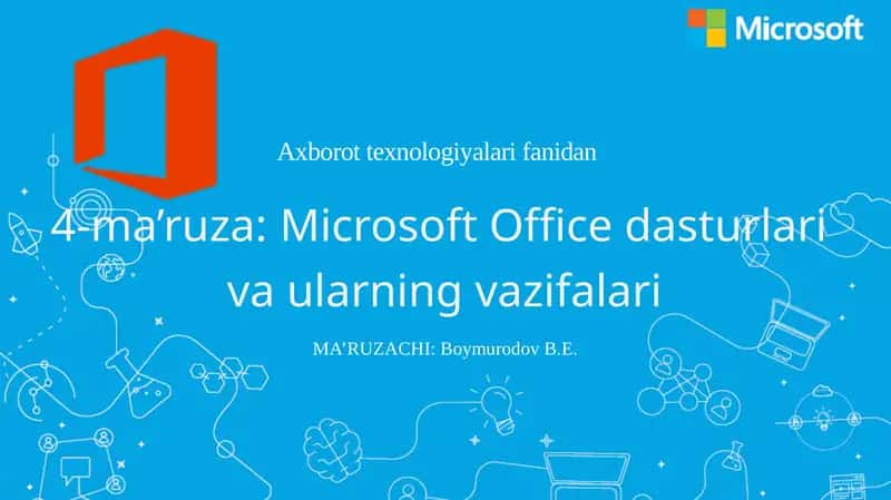 Microsoft Office dasturlari 1