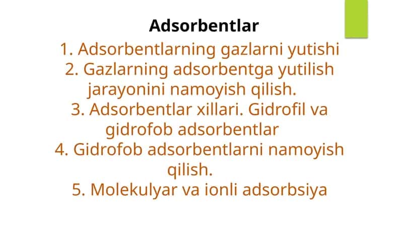 Adsorbentlar 1