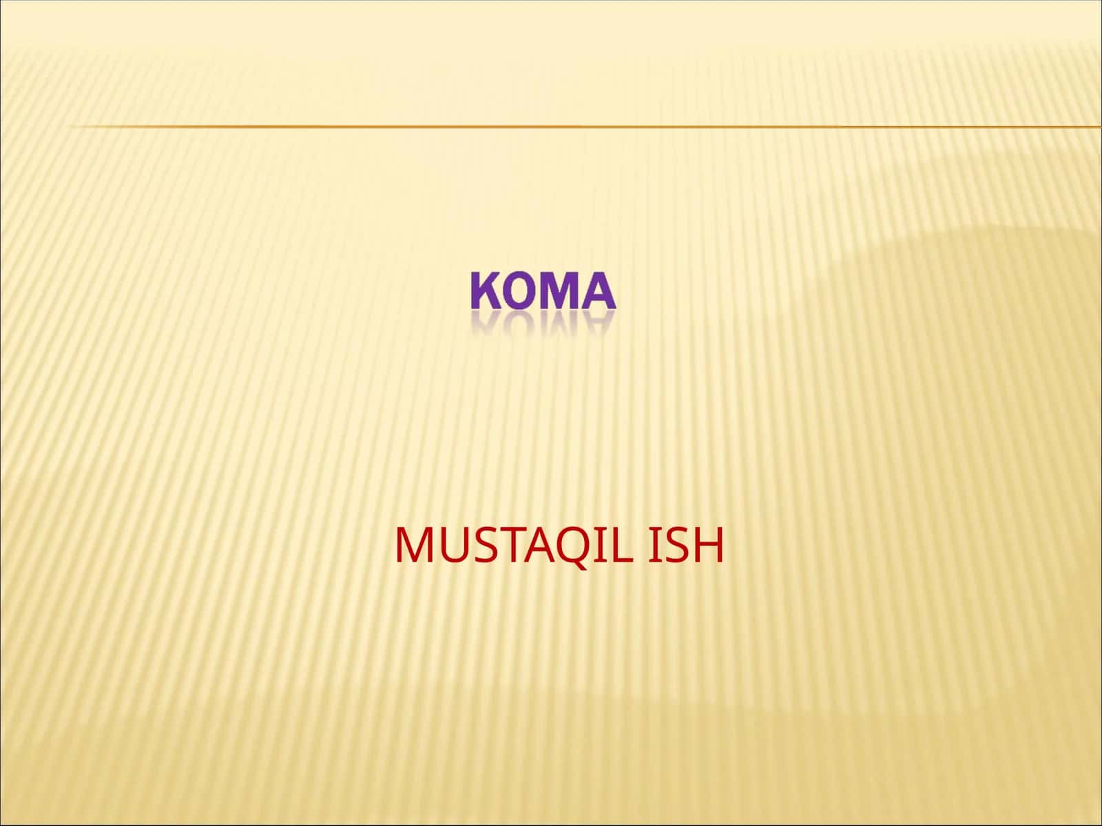KOMA XOLATI 1