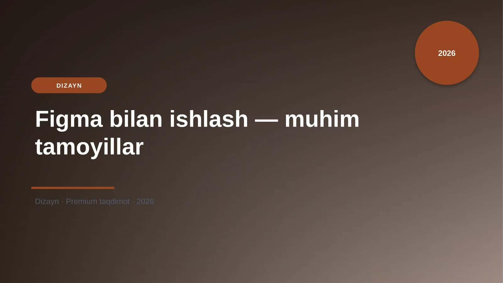 Figma bilan ishlash — muhim tamoyillar 1