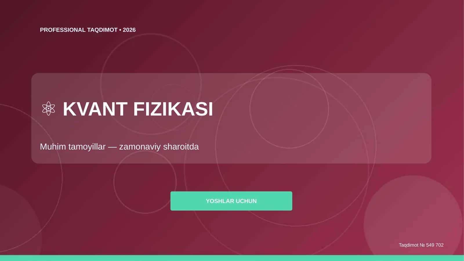 KVANT FIZIKASI 1