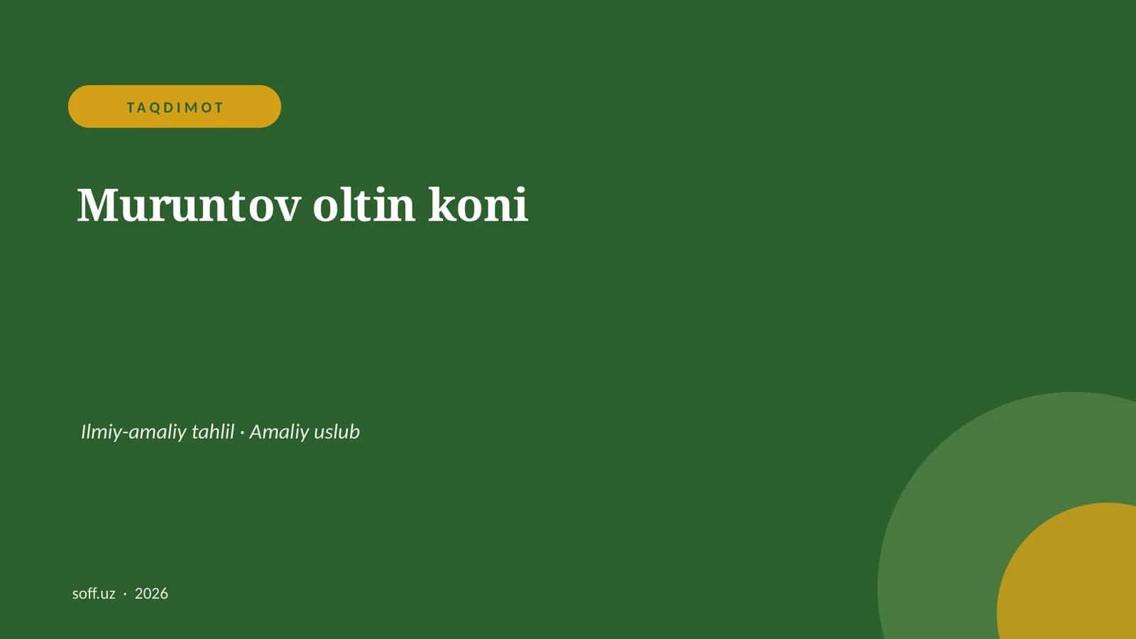 Muruntov oltin koni 1