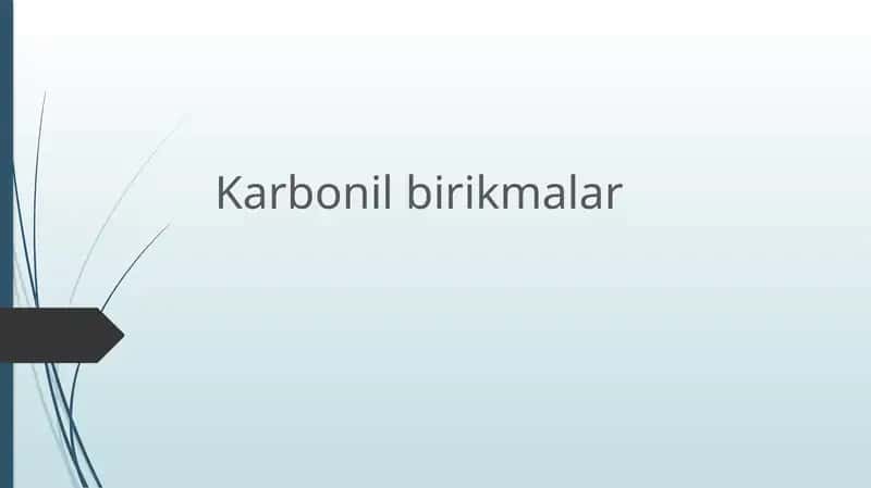 Karbonil birikmalar 1