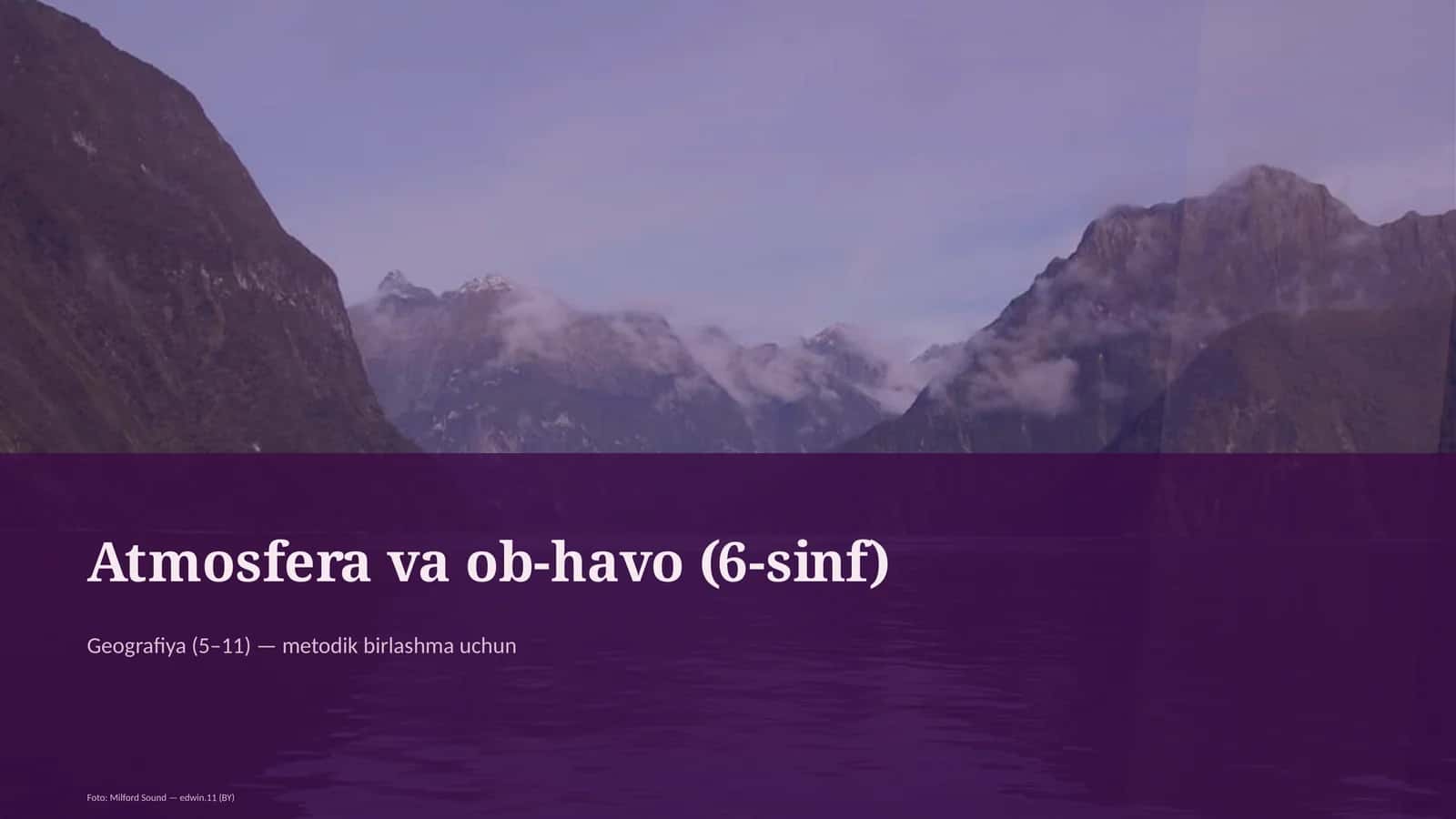 Atmosfera va ob-havo (6-sinf) 1