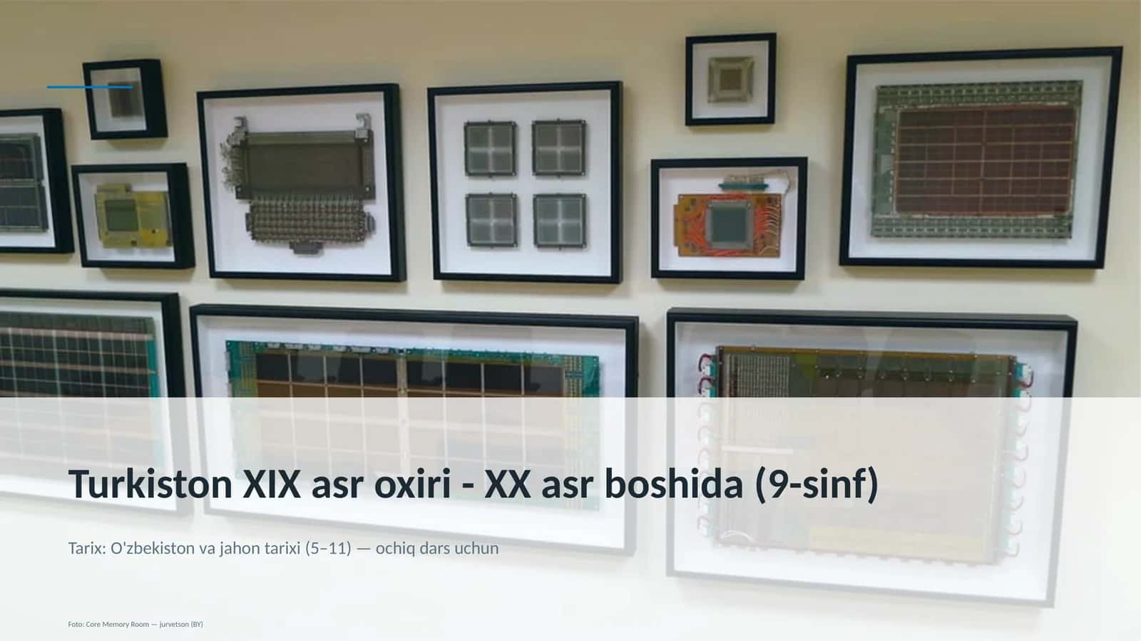 Turkiston XIX asr oxiri - XX asr boshida (9-sinf) 1