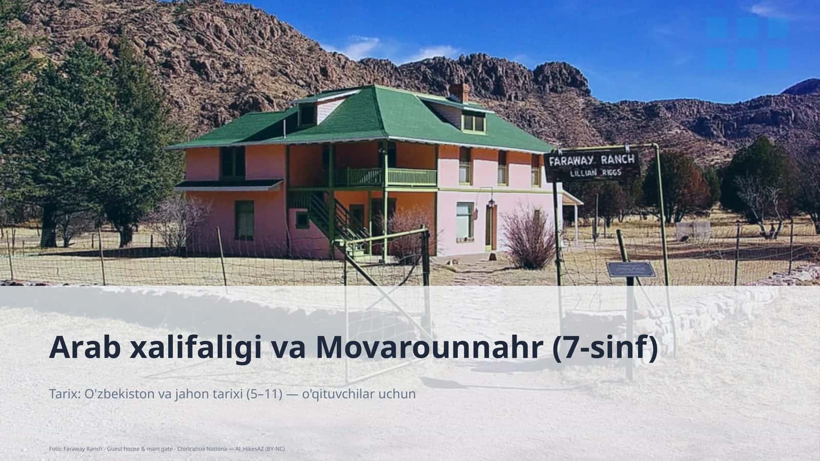Arab xalifaligi va Movarounnahr (7-sinf) 1
