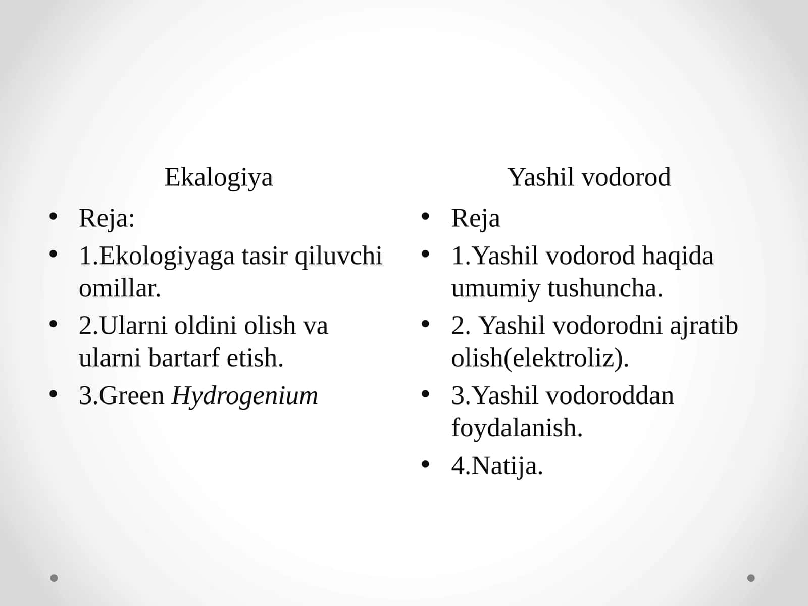 Yashil vodorod 1