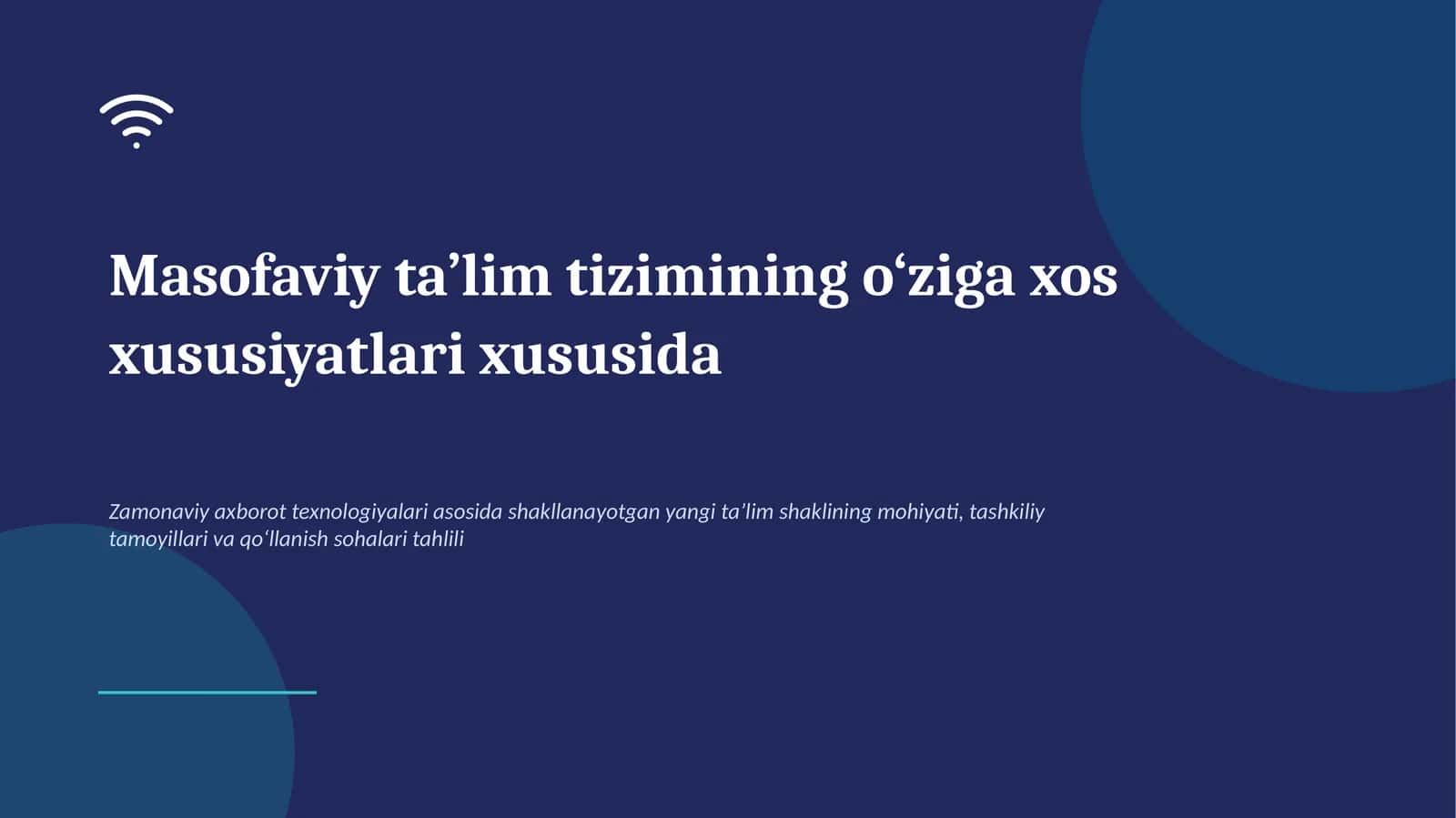 Masofaviy ta’lim tizimi 1