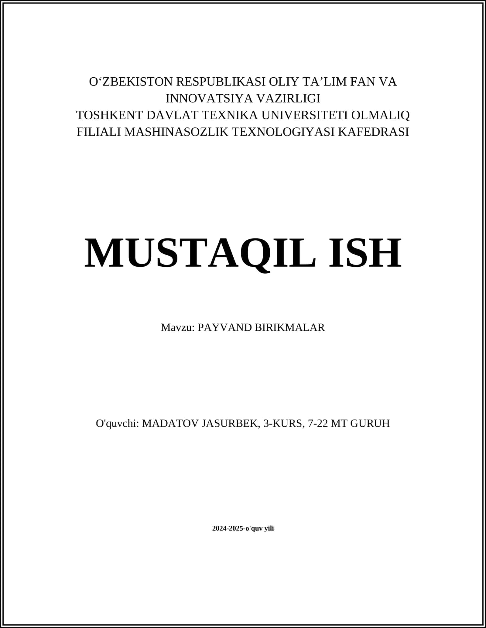 PAYVAND BIRIKMALAR 1