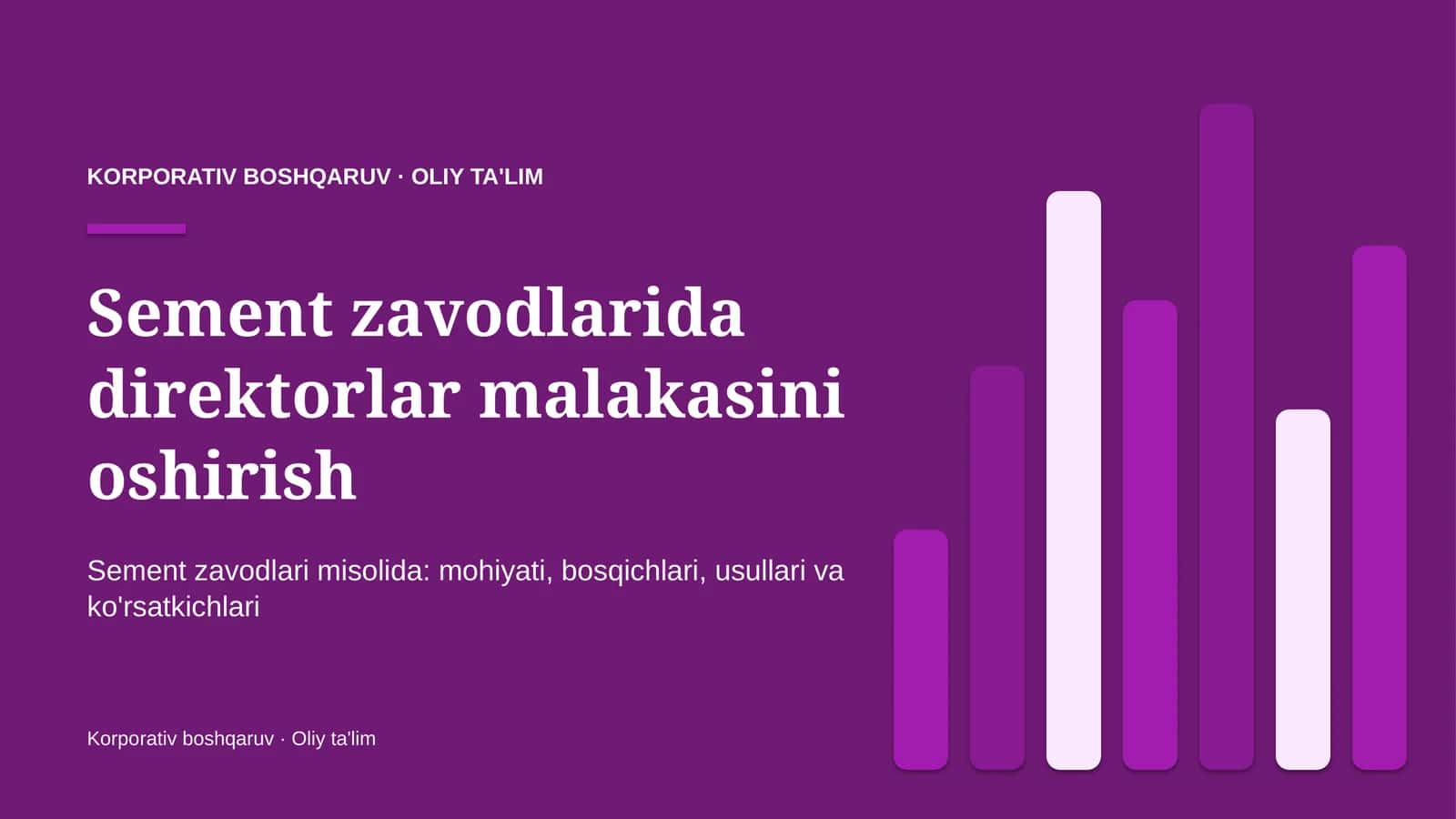 sement zavodlarida direktorlar malakasini oshirish 9220 1