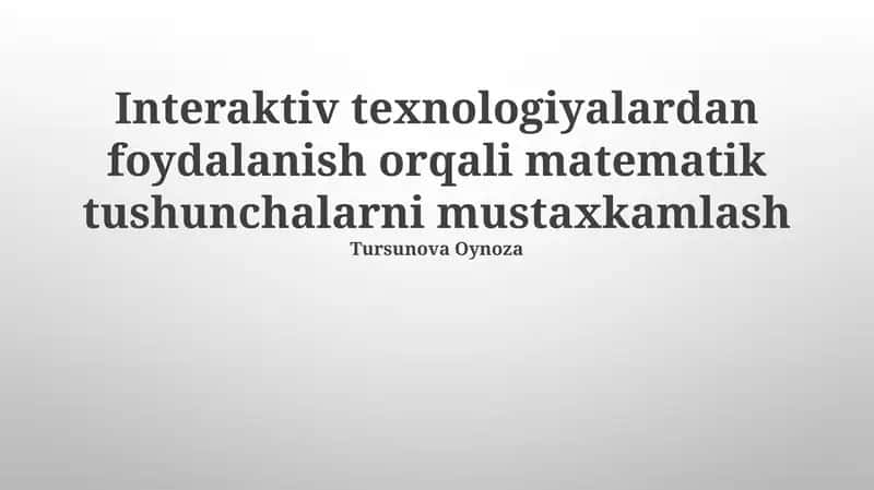 Interaktiv Matematika Platformalari 1