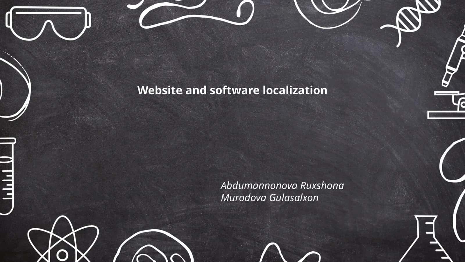 Website and software localization 1