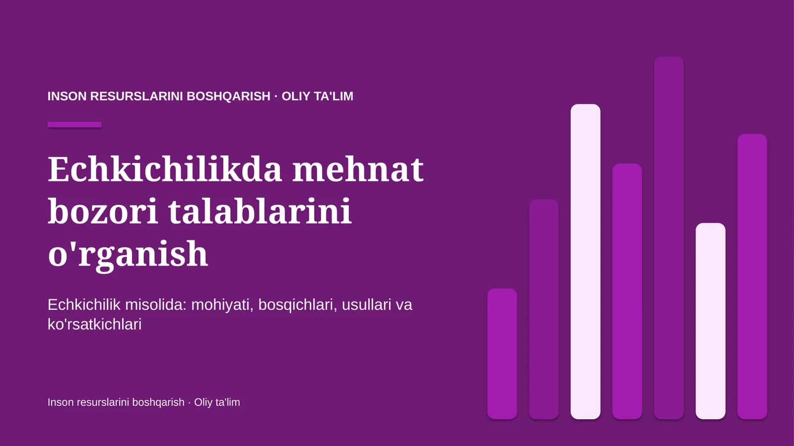 echkichilikda mehnat bozori talablarini o'rganish 3118 1