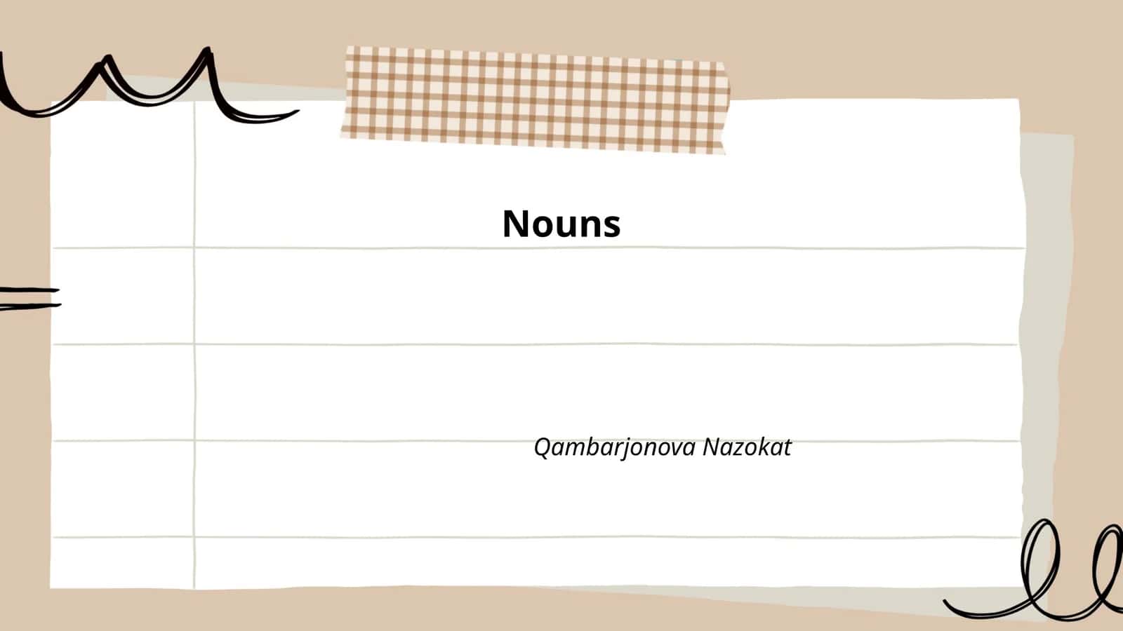 Common Nouns 1