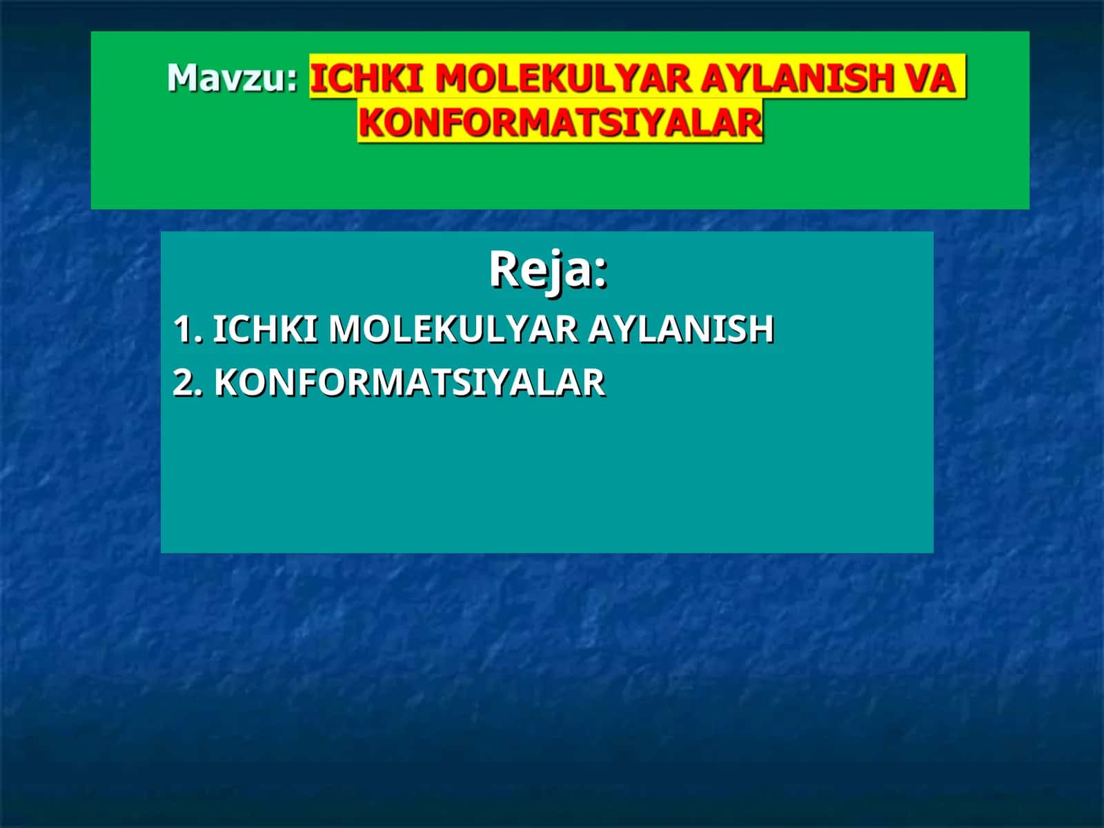 Ichki molekulyar aylanish 1