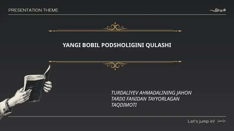 YANGI BOBIL PODSHOLIGINI QULASHI 1
