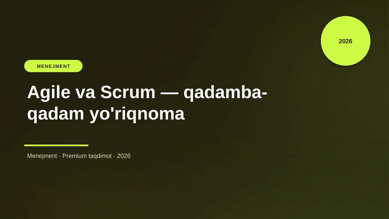 Agile va Scrum — qadamba-qadam yo'riqnoma 1