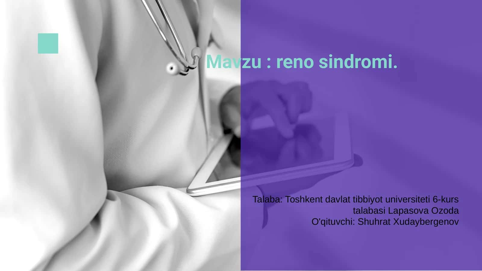 Reno Sindromi 1
