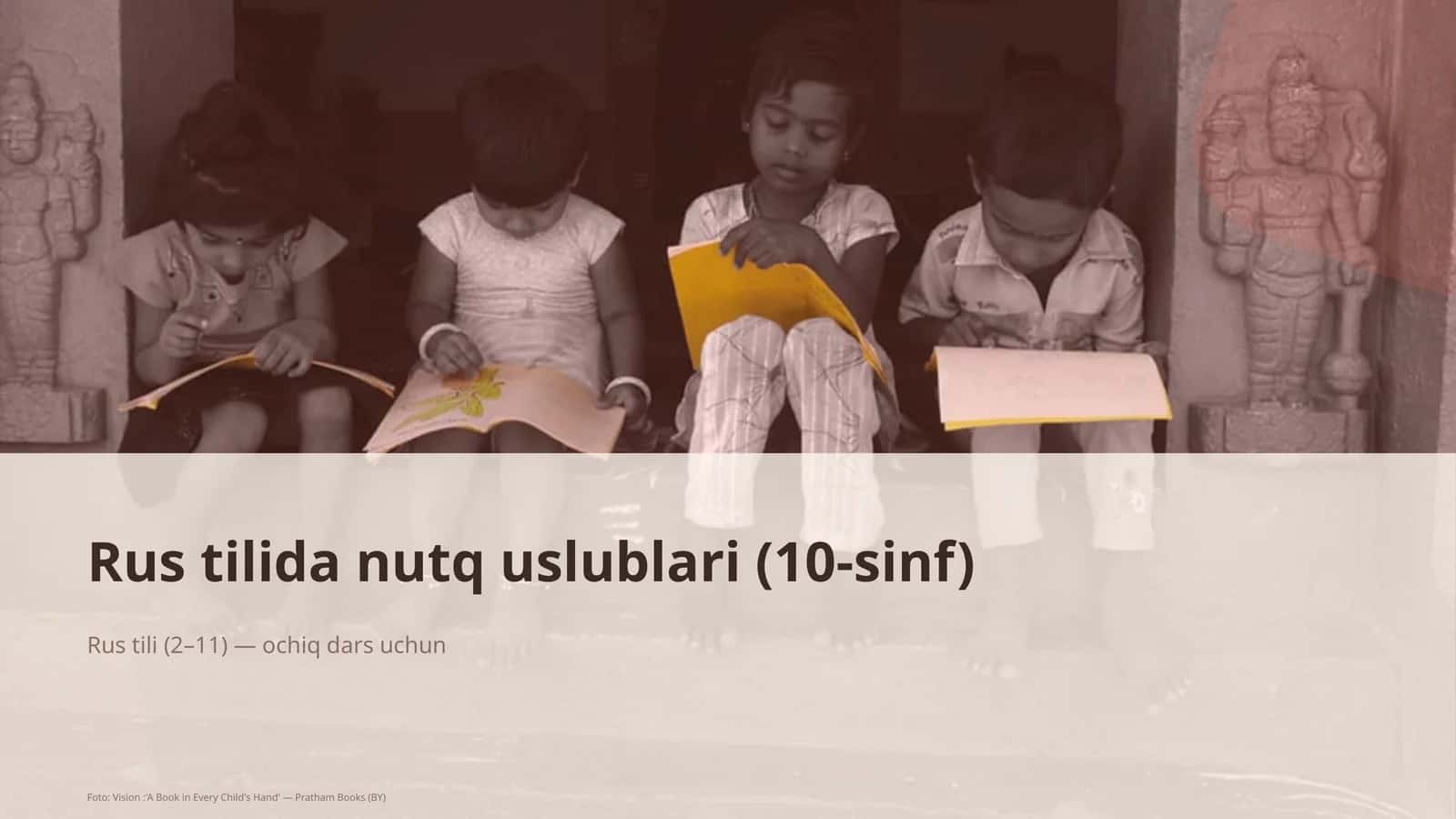 Rus tilida nutq uslublari (10-sinf) 1