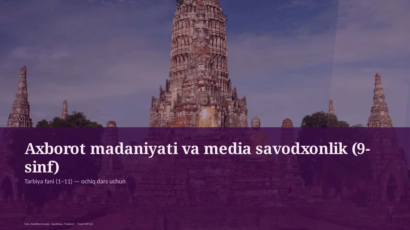 Axborot madaniyati va media savodxonlik (9-sinf) 1