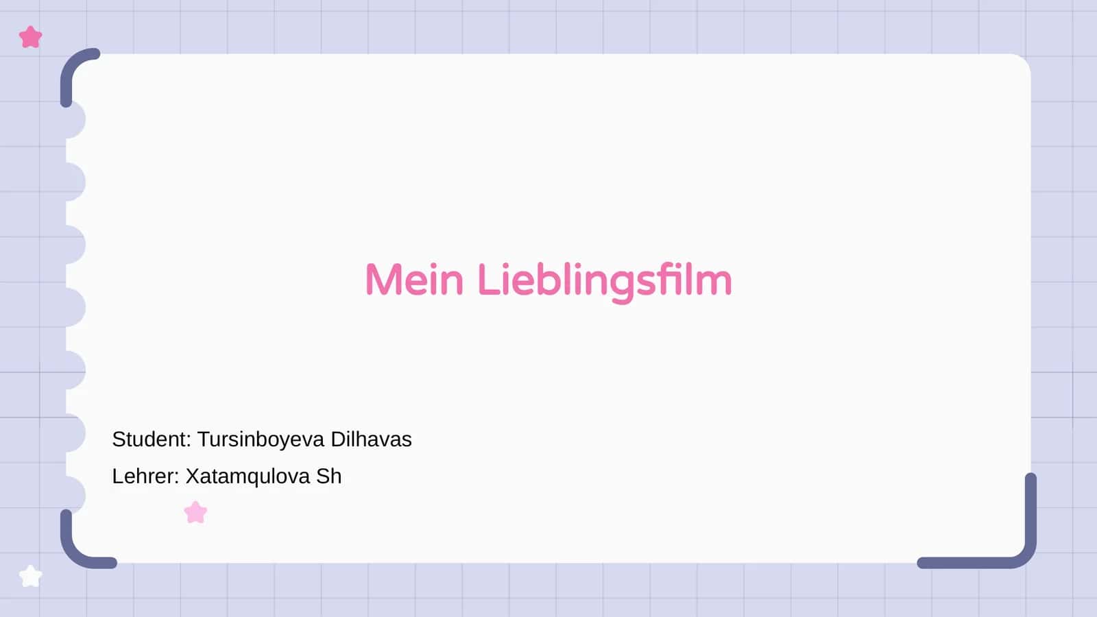 Mein Lieblingsfilm 1