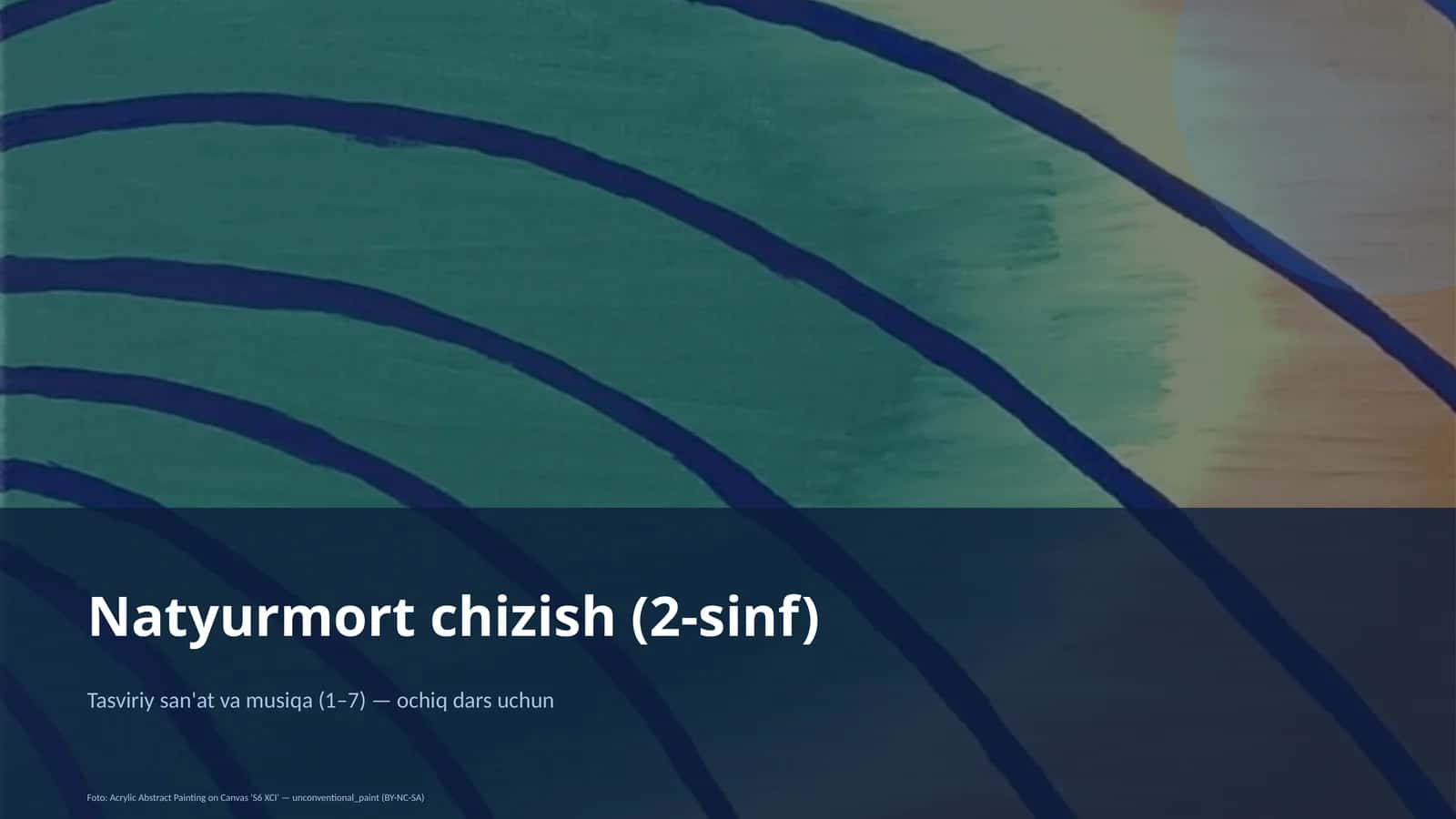 Natyurmort chizish (2-sinf) 1