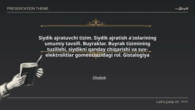 Siydik ajratuvchi tizim 1