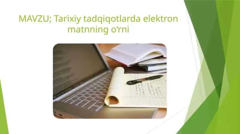 Zamonaviy tarixshunoslikda elektron matn 1