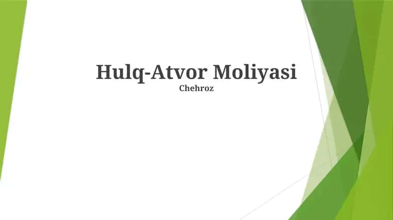 Hulq-Atvor Moliyasi 1