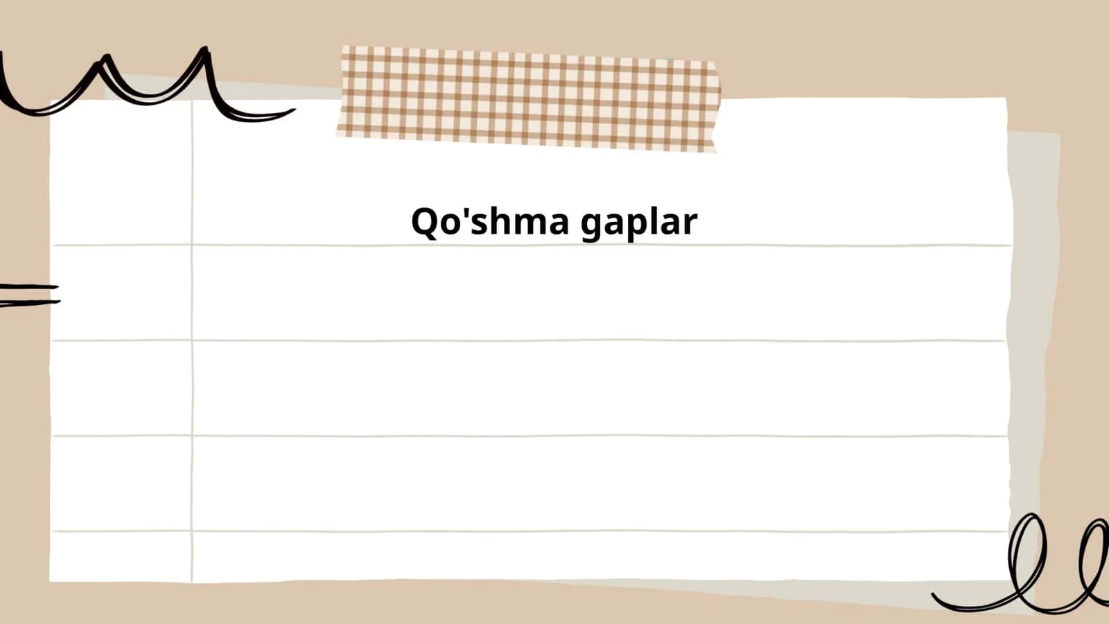 Qo'shma gaplar 1