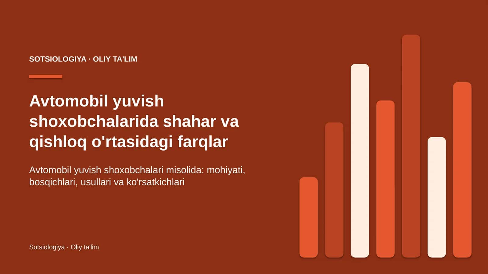 Shahar va qishloq o'rtasidagi farqlar: mohiyati 1