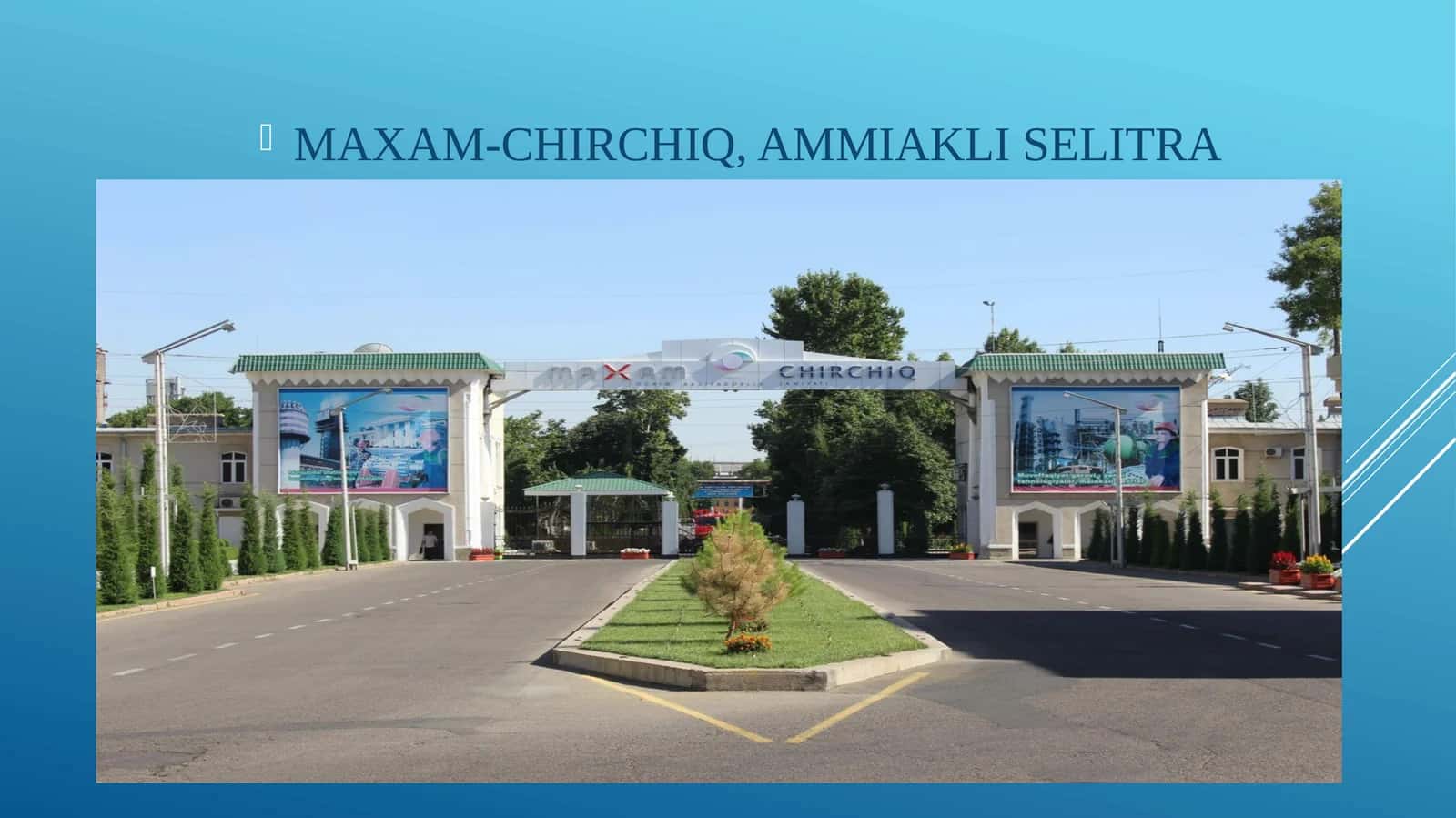 MAXAM-CHIRCHIQ, AMMIAKLI SELITRA 1