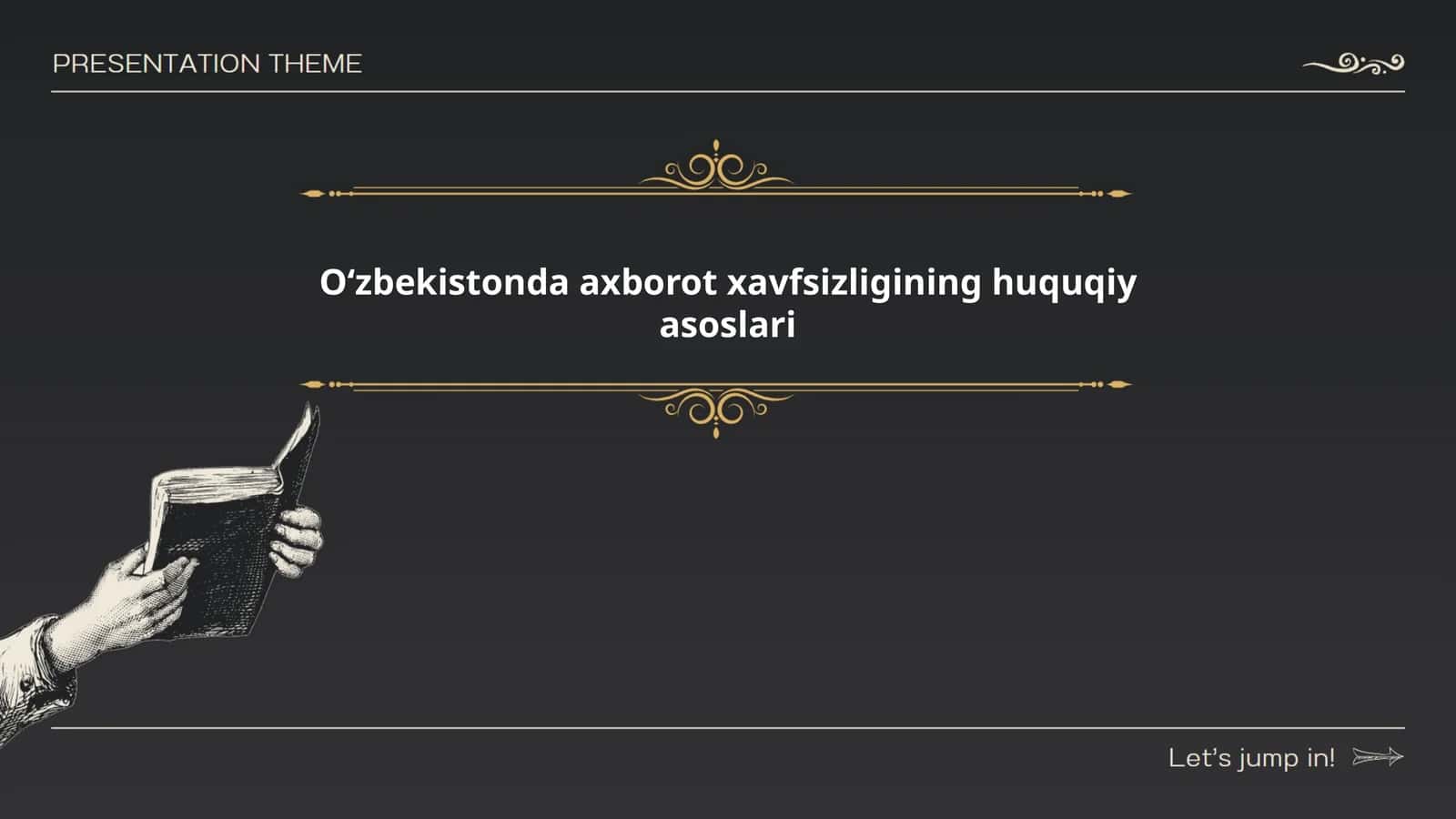 O'zbekistonda axborot xavfsizligining huquqiy asoslari 1