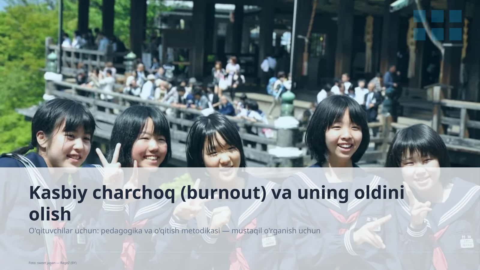 Kasbiy charchoq (burnout) va uning oldini olish 1
