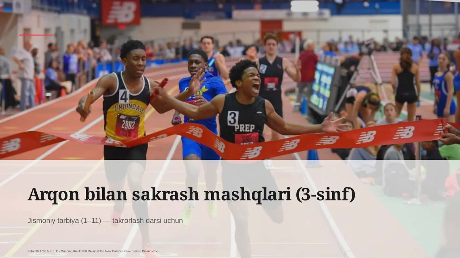 Arqon bilan sakrash mashqlari (3-sinf) 1