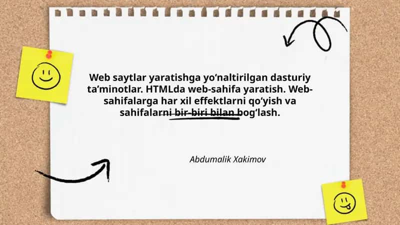 HTMLda web-sahifa yaratish 1