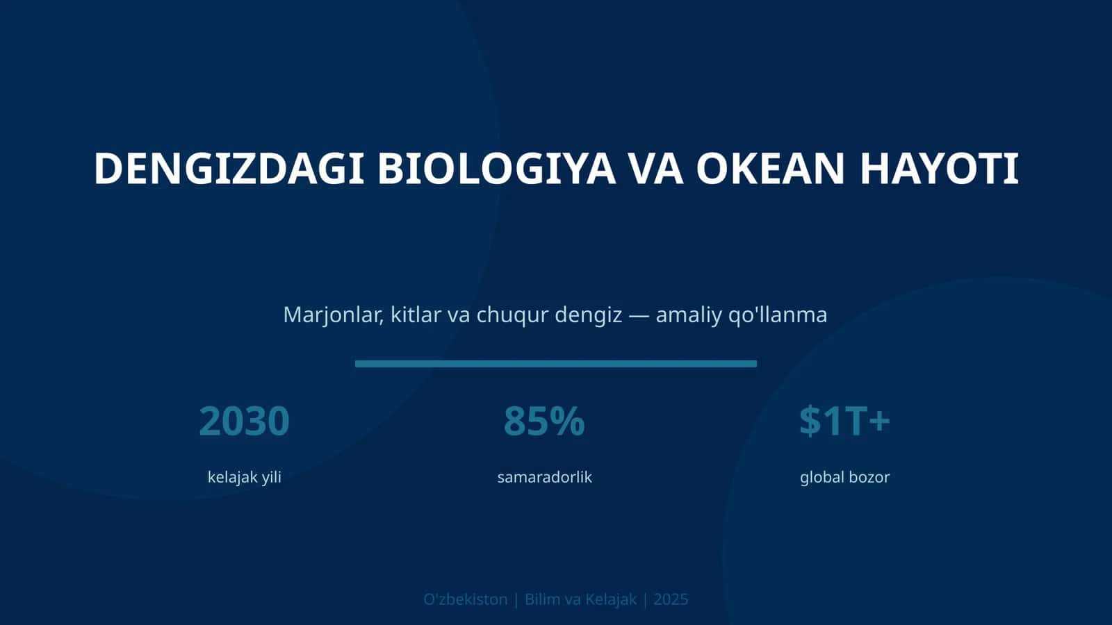 Dengizdagi biologiya va okean hayoti 1