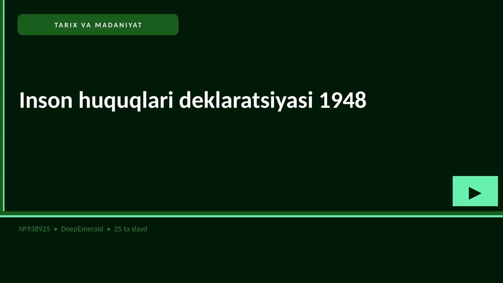 Inson huquqlari deklaratsiyasi 1948 1